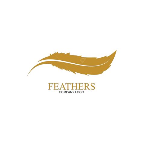 Iconic Feather Pen Signatures Logo And Template For Writing Apps Vector