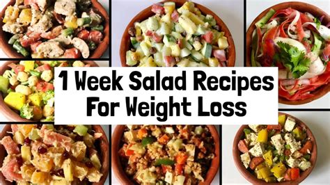Healthy Easy Salad Recipes For Weight Loss Week Veg Lunch
