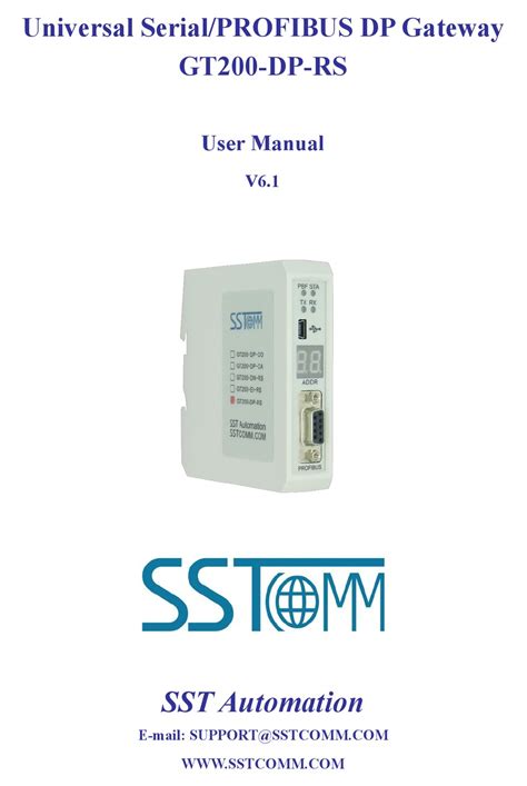 SST AUTOMATION GT DP RS USER MANUAL Pdf Download ManualsLib