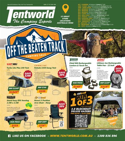 Tentworld Off The Beaten Track Camping Sale By Tentworld The