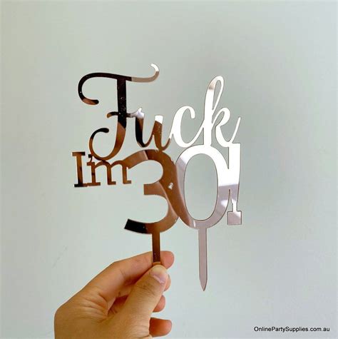 Acrylic Black Fuck Im 35 Birthday Cake Topper Online Party Supplies