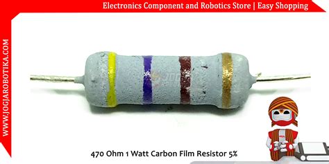 Jual 470 Ohm 1 Watt Carbon Film Resistor