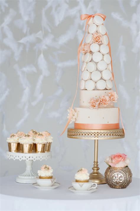Romantic Mint Peach And Gold Wedding Ideas
