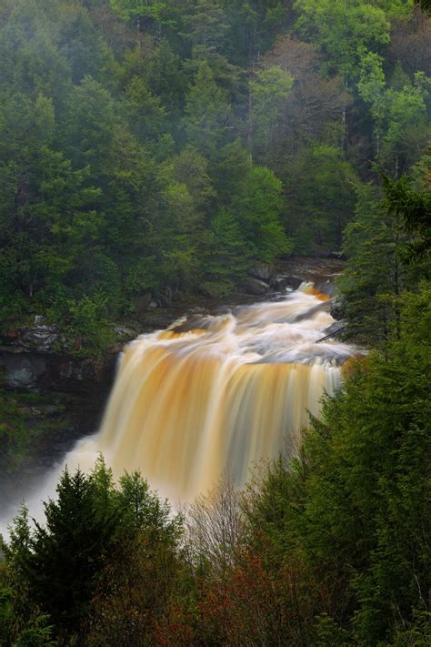 Blackwater Falls Mist And Falls Monongahela National Forest West