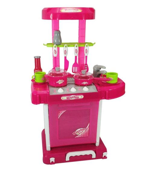Pink Portable Kitchen Play Set Zulily
