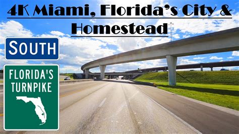 4k Floridas Turnpike Extension South Miami Floridas City