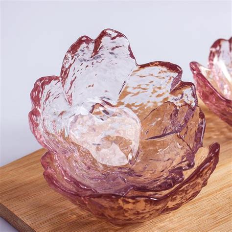 Pink Cherry Blossom Glass Bowl Dinnerware Suppliers