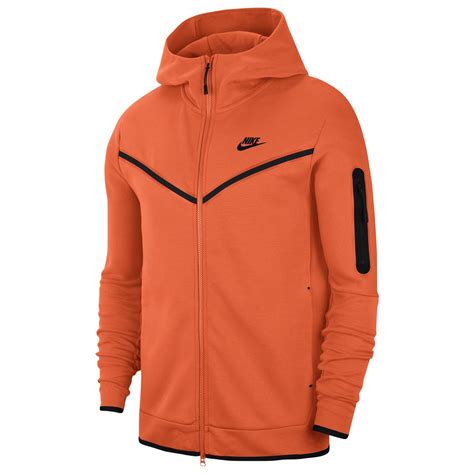 Nike Tech Fleece Full Zip Hoodie Campfire Orangeorange Frostblack