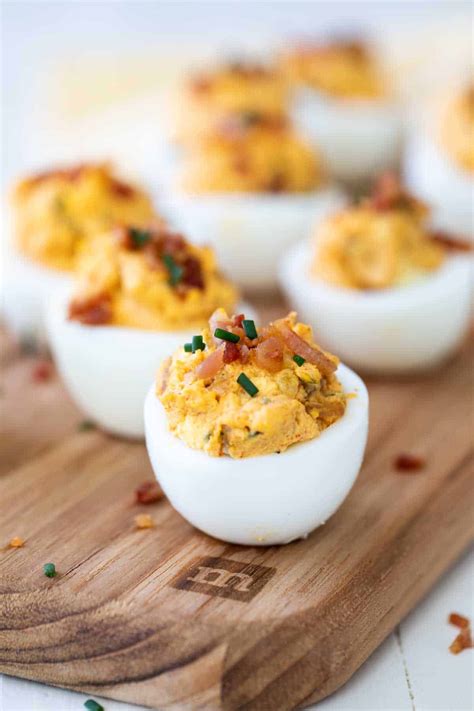 easy deviled eggs with bacon recipe taste and tell