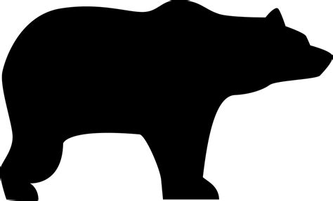 Download Bear Silhouette - Free Bear Svg File | Transparent PNG