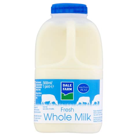 Dale Farm Fresh Whole Milk 1 Pint 568ml Milk Iceland Foods