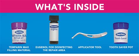 Dentek Home Dental First Aid Kit For Repairing Lost Fillings Or Securing Loose Caps Crowns Or