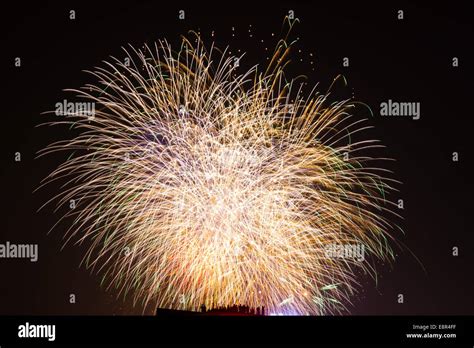 Fireworks At Hanoi Vietnam Stock Photo Alamy