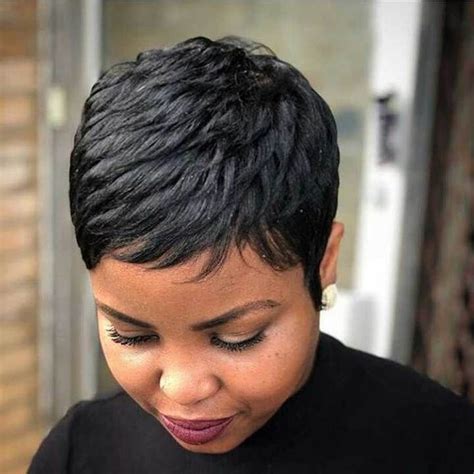Luna Super Short Straight Layered Synthetic Wig For Black Women