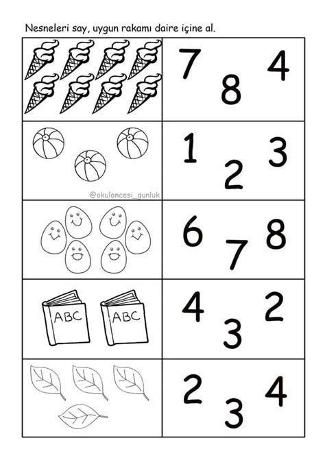 Latihan Matematik Yang Sesuai Untuk Murid Prasekolah Counting