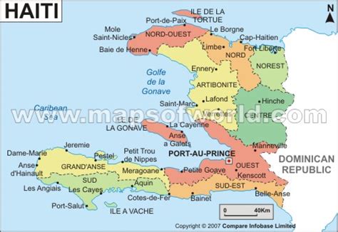 Haiti Regions Map