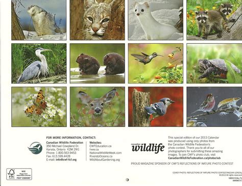2013 Canadian Wildlife Federation 2013 Special Edition Cal Flickr