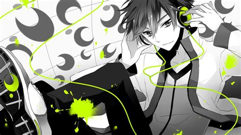 Music Anime Boy With Headphones Wallpapers Wallpaper Cave