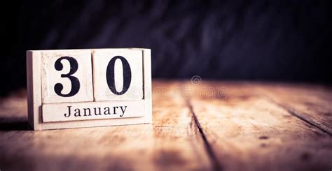 January 30th 30 January Thirtieth Of January Calendar Month Date