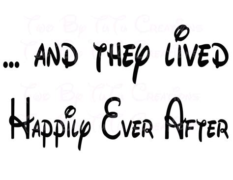 And They Lived Happily Ever After Printable By Twobytutucreations