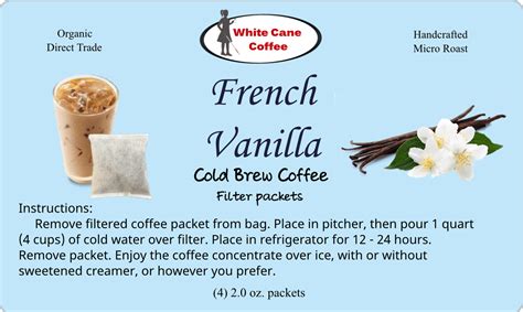 French Vanilla Cold Brew White Cane Coffee