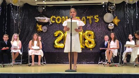 Z Star 5th Grade Graduation Speech Youtube
