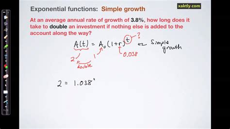 Continuous Exponential Growth Equation Mahilanya