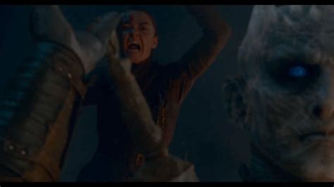 Game Of Thrones S E Arya Stark Kills Night King Youtube