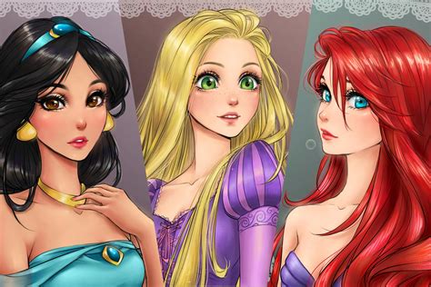 Heres What Disney Princesses Would Look Like If They Were Manga Characters