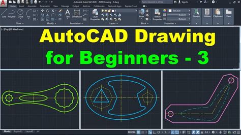 Autocad Drawing Tutorial For Beginners 3 Youtube