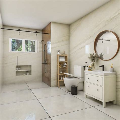 Small Bathroom Design With Marble Wall Livspace