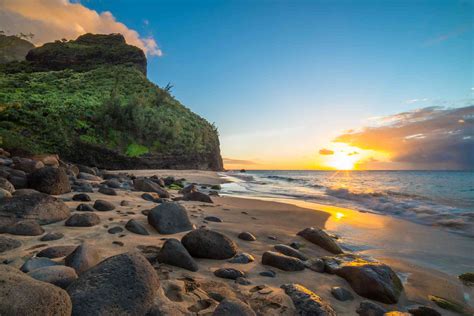 10 Best Kauai Beaches Kauai Region Tunnels Rotsen Plakfolie Muursticker