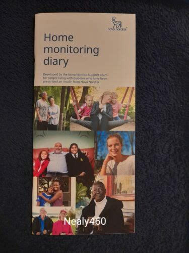 Novo Nordisk Record Home Monitoring Diary To Store Blood Glucose