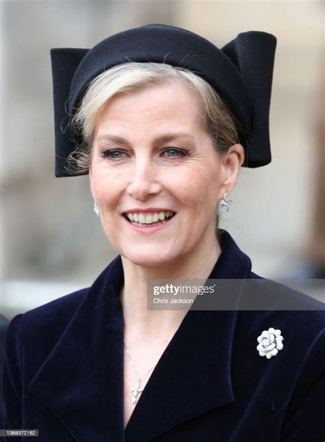 Sophie Countess Of Wessex Departs The Memorial Service For The Duke