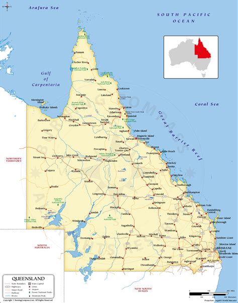 Queensland Political Map