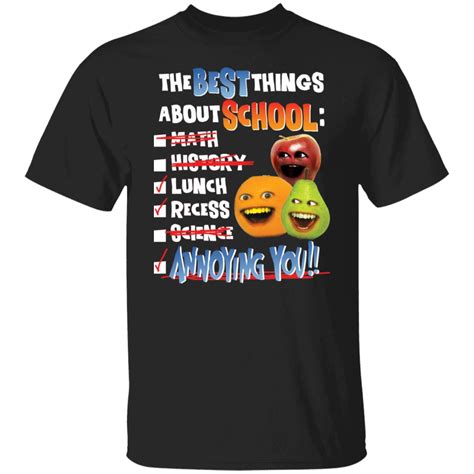 The Best Things About School Math History Lunch Recess Science Annoying You Shirt Bucktee Com