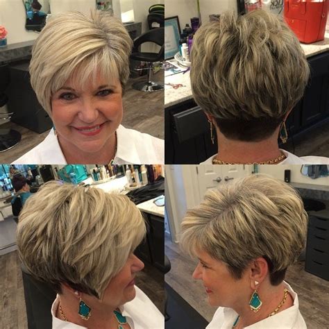 So, take a look at them this is a kind of soft cut and it has little longer hair around the ears and remains fine around your the fronts of the haircut come below your jawline and have some choppy layers which help you to have. 5 Perfect Short Hairstyles for Women Over 60 - The UnderCut