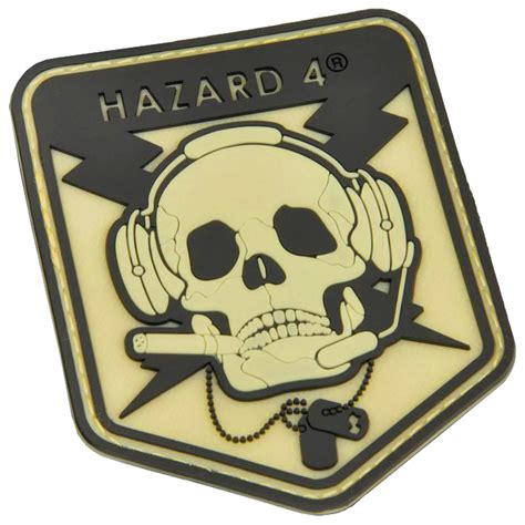 Hazard 4 3d Operator Skull Morale Patch Glow In The Dark Badges