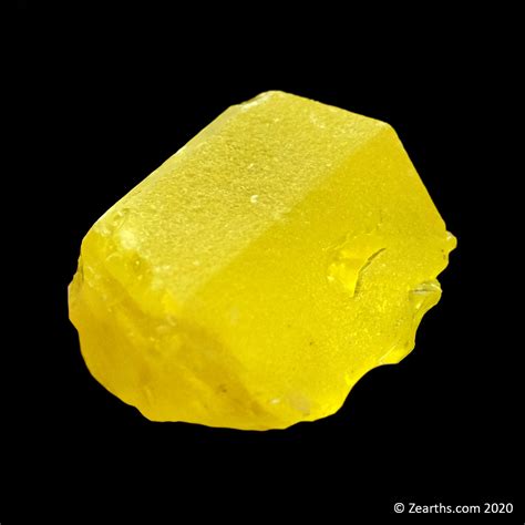 Large Bright Yellow Native Sulphur Sulfur Crystal From Agrigento