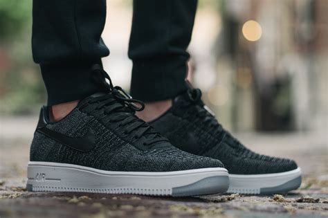 An On Feet Look At The Nike Air Force 1 Ultra Flyknit Low Black