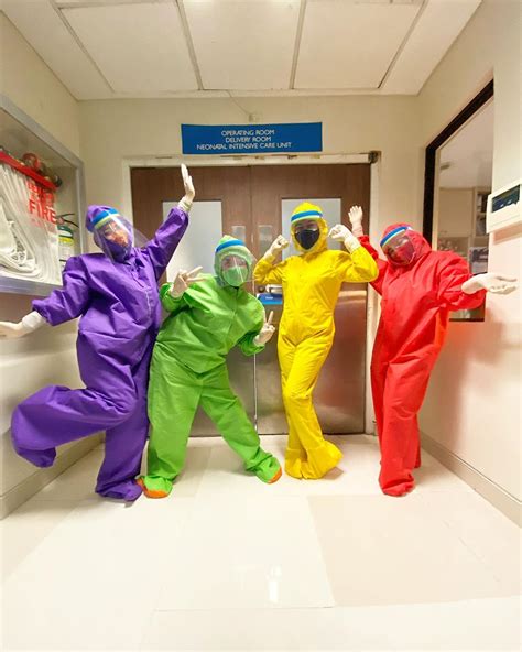 Filipino Nurse Designs Rainbow Colored Protective Hazmat Suits For