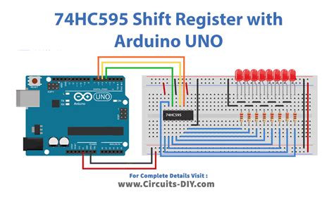 74HC595 Shift Register Works Interface With Arduino UNO