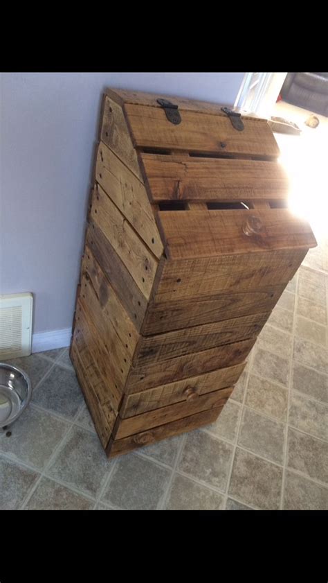 3.2m members in the woodworking community. Potato and onion box made From pallet wood | Wood pallet ...