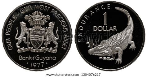 Guyana Guyanese Coin 1 One Dollar Stock Photo 1304076217 Shutterstock