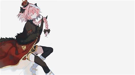 Astolfo On Side With White Background 4k Hd Astolfo Wallpapers Hd