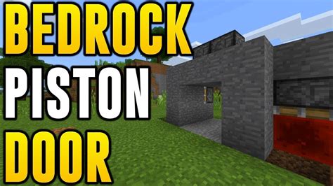 Minecraft Bedrock 2x2 Redstone Piston Door Minecraft Xbox