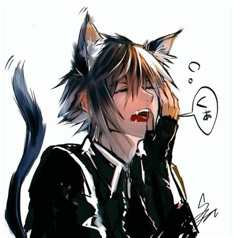 Pin By Luna Rogue 🌕 On Kï††ψ Ꮶα† Anime Cat Boy Anime Cat Anime Guys