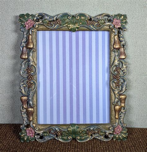 Materials Home And Hobby 8x10 Frame Antique Gold Ornate With Grape Leaf