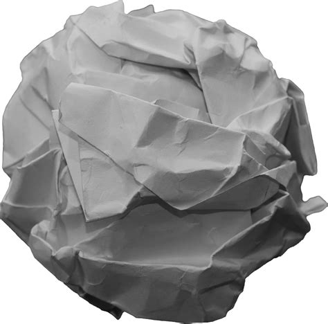 Crumpled Paper Ball Png