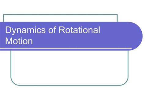 How To Prepare Rotational Motion Physics For Jee Main Ppt